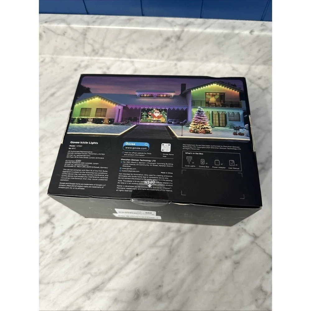 Icicle Lights, Smart RGBIC‎ Christmas Lights for Outside with 400 LEDs 33ft